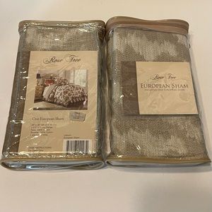 NWT Rose Tree Lisburn European Bedding Sham-Tan/Cream 26x26 inch